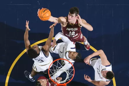 Quinten Post was a dominant force in BC's win at Notre Dame on Jan. 21