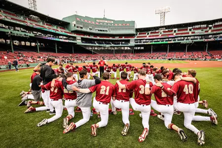Team huddle vs. Virginia Tech