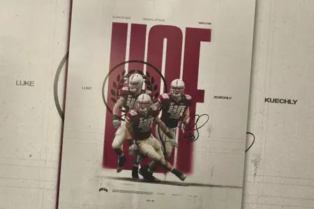 2023 College Football Hall of Fame Graphic ft. Luke Kuechly