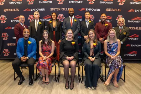 The Boston College Varsity Club Hall of Fame Class of 2023.