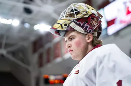 Jacob Fowler during warmups