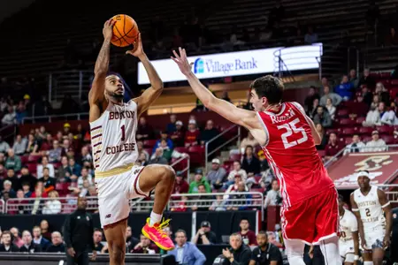 Boston College's Claudell Harris Jr. attempts a shot