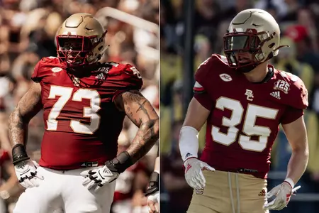 Side-by-side photos of Christian Mahogany (left) and John Pupel (right)