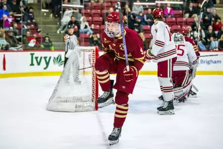 Ryan Leonard celebrates at Harvard