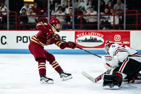Gabe Perreault scores at Northeastern
