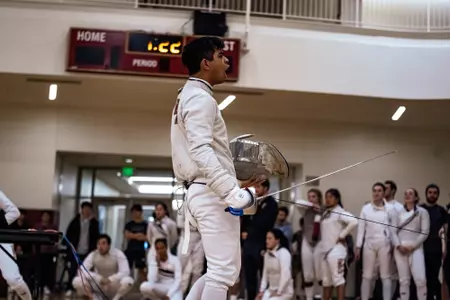 Inigo Rivera during the Fencing Beanpot