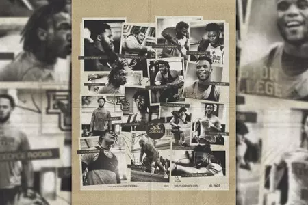 2023 mid-year enrollees graphic ft. all 14 player in individual photographs from spring semester workouts.