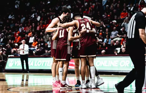 Boston College Men's Basketball Huddles Up