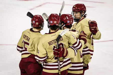 MIH celebrates a goal against UMass