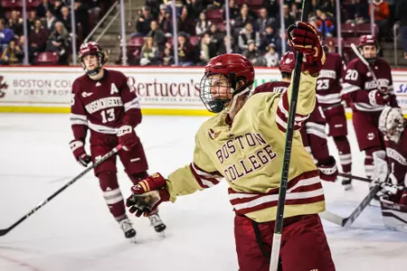 Oskar Jellvik scores against UMass