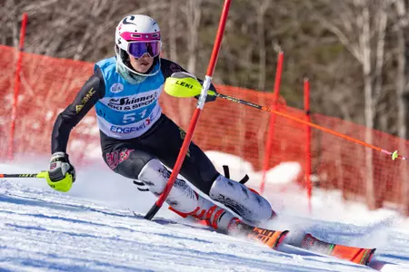 Jasmine Whittaker in slalom at the Harvard