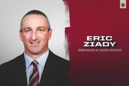 Eric Ziady was named Senior Associate AD for Business Operations at Boston College
