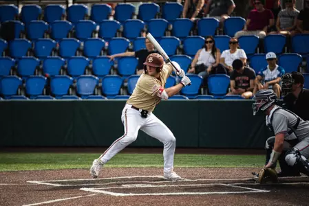 Joe Vetrano bats against Bucknell at Shipyard Park