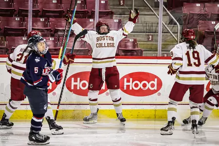 The Eagles celebrate a goal.