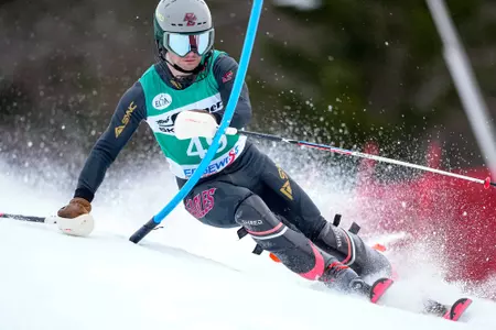 Matthew Smallhouse in the slalom at the SMC Carnival