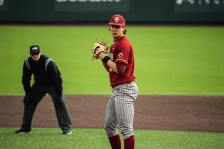 Chris Flynn pitches at Virginia Tech