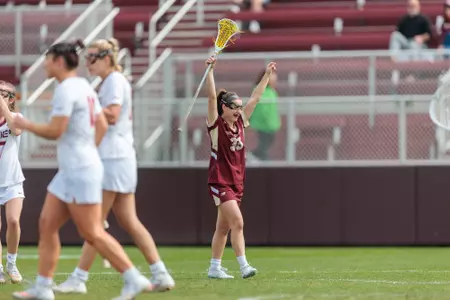 Jenn Medjid Celebrates vs. VT