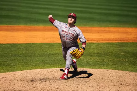 Henry Leake pitches at Kennesaw State