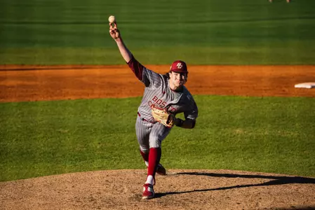 Chris Flynn pitches at Kennesaw State