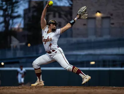 Pitcher Abby Dunning during game against Brown