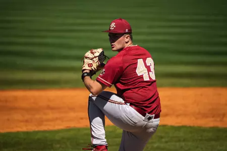 Bobby Chicoine pitches at Kennesaw State.