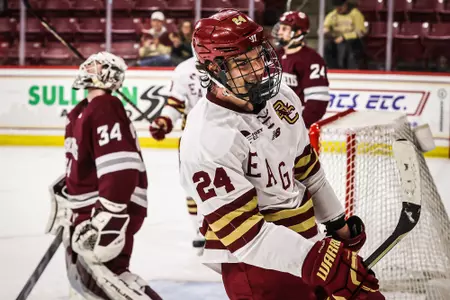 Andre Gasseau scores against UMass