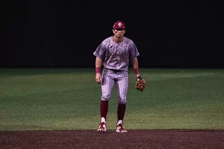 Vince Cimini at shortstop against Tennessee