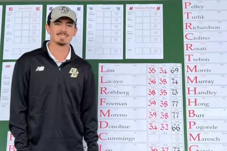 Muzzy Donohue shot a 6-under 66 at the Sacred Heart Invitational