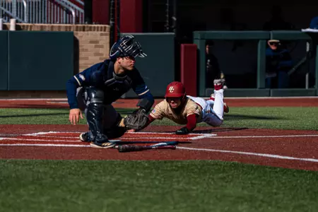 Cohl Mercado slides into home against Georgia Tech.