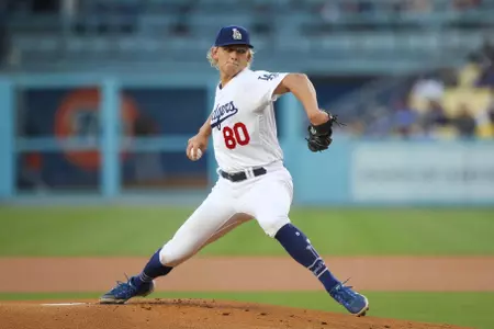 Emmet Sheehan with the Dodgers