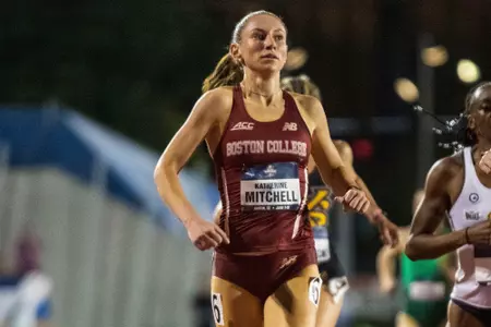 Kate Mitchell advanced to Saturday night's NCAA 800m final