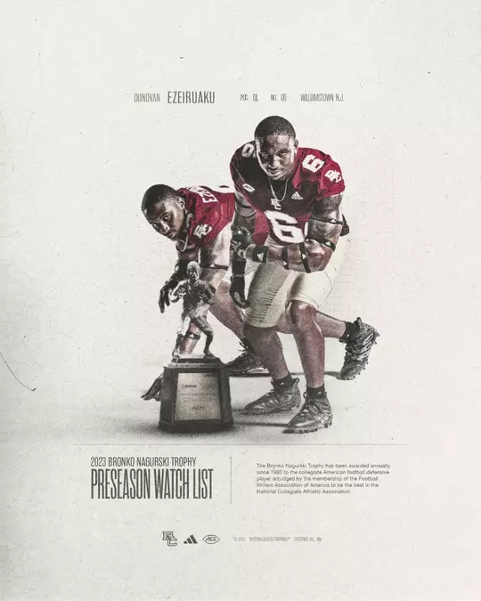Bronko Nagurski Watch List graphic ft. Donovan Ezeiruaku