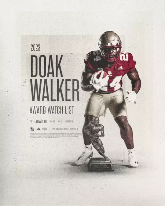 Doak Walker preseason watch list graphic ft. Pat Garwo III