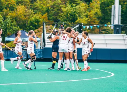 Peyton Hale celebrates first goal of the season