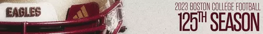 Graphic image with text "2023 Boston College Football 125th Season"
