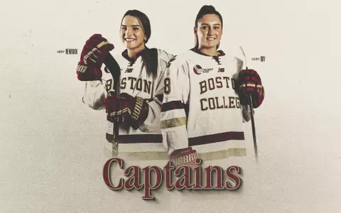 Abby Newhook and Gaby Roy have been named Captains for the 2023-24 Boston College Women's Hockey team