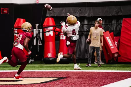 Ryan O'Keefe goes up for a catch