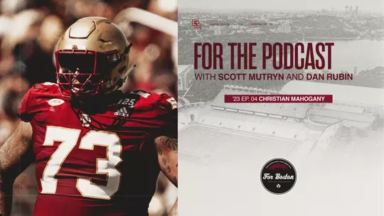 Podcast graphic ft. Christian Mahogany