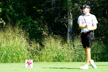 BC's Jack Pogorelc leads the Red Bandanna Invitational after the first day of play