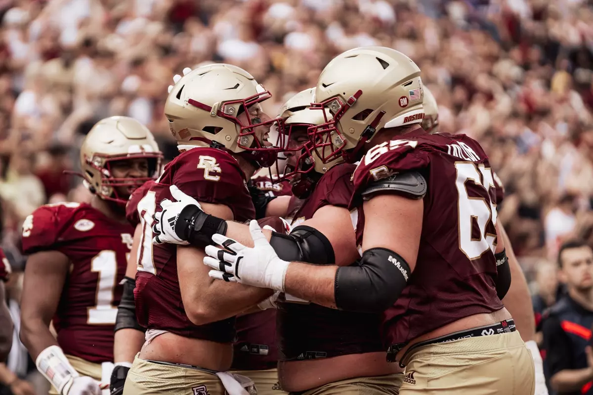 Boston College earned its first victory of the season on Saturday, downing Holy Cross in the 84th meeting between the two schools