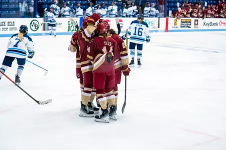 goal celebration vs. Maine