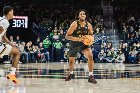 Boston College's Devin McGlockton had 15 points and six boards at ND