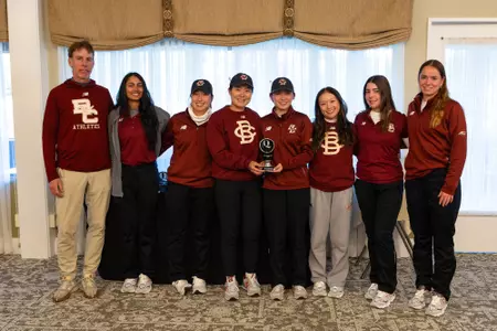 Boston College finished second - one stroke off the team title - at the Quinnipiac Classic