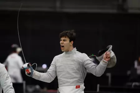 Luca Berman at NCAA Fencing Champs