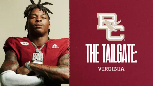 Graphic ft. Daveon Crouch with text "The Tailgate: Virginia"