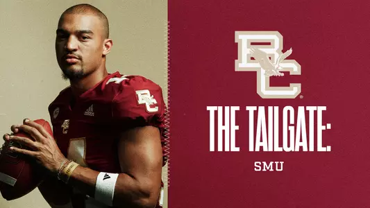Graphic ft. Grayson James w/ text "The Tailgate: SMU"