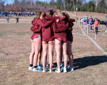 Women's Cross Country Huddle Before NCAA Regionals