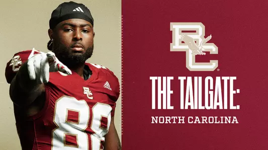 Graphic ft. Kamari Morales w/ text "The Tailgate: North Carolina"