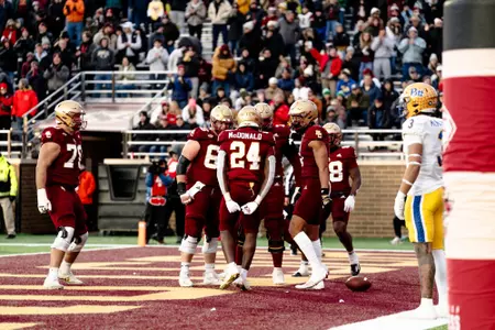Kamari Morales celebrating touchdown