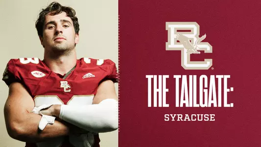 Graphic ft. Owen McGowan and text "The Tailgate: Syracuse"
